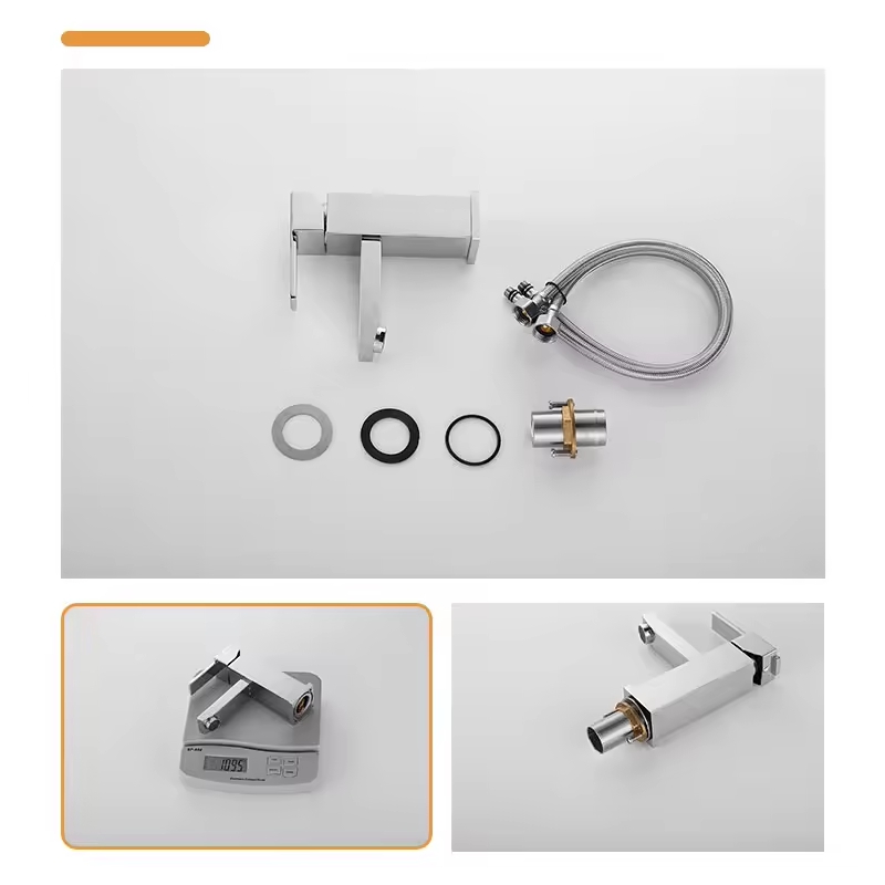 Factory supplier modern bathroom sink tap deck mounted single cold water wash handd square basin faucet